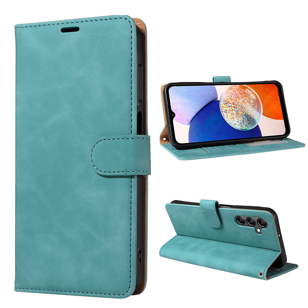 RFID Protective Flip Wallet Case Compatible with Samsung A17 A37 and A57-Green