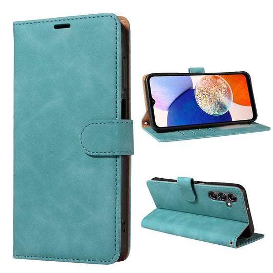 RFID Protective Flip Wallet Case Compatible with Samsung A17 A37 and A57-Green