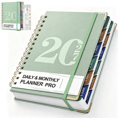 2027 A5 Hardcover Weekly Planner Calendar Notebook January to December