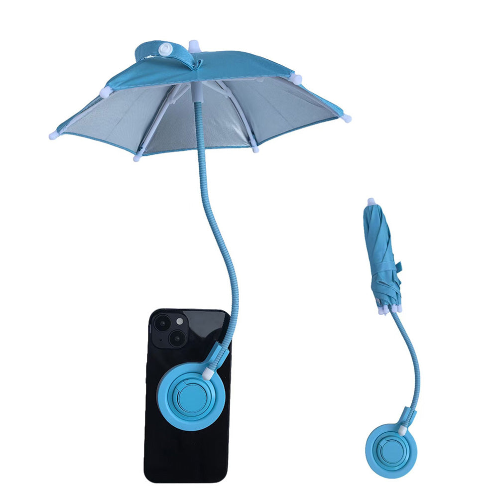 Universal Phone Umbrella for Sun Adjustable Smartphone Umbrella Stand for Outdoor