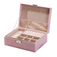 Jewellery Organiser Case Box Holder Storage Earring Ring Display with Lock and Key