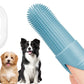 Silicone Pet Finger Toothbrush for Cats Dogs Daily Teeth Cleaning