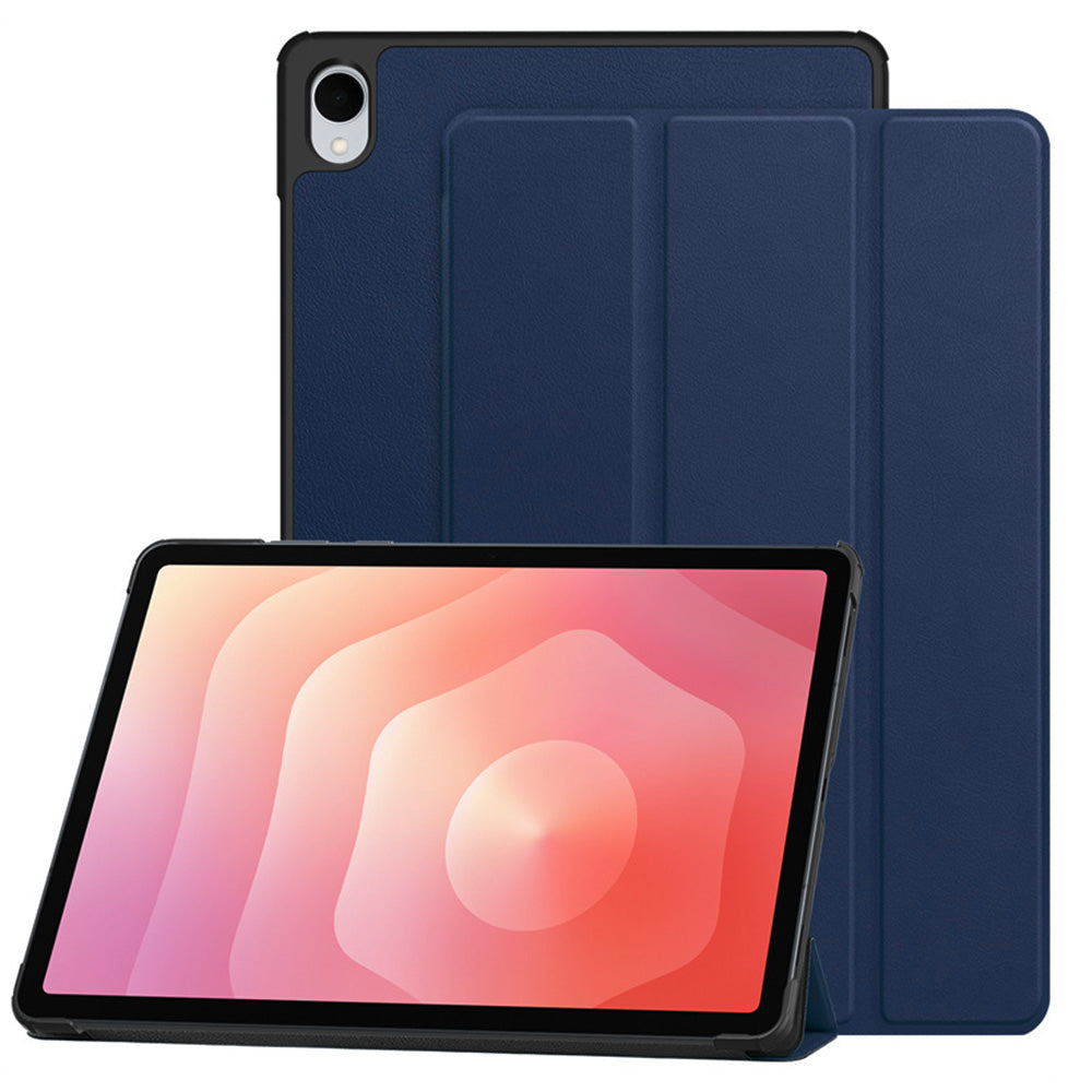 Flip Leather Stand Cover for Samsung Galaxy Tab A11 A9 Tablet Case-Dark Blue
