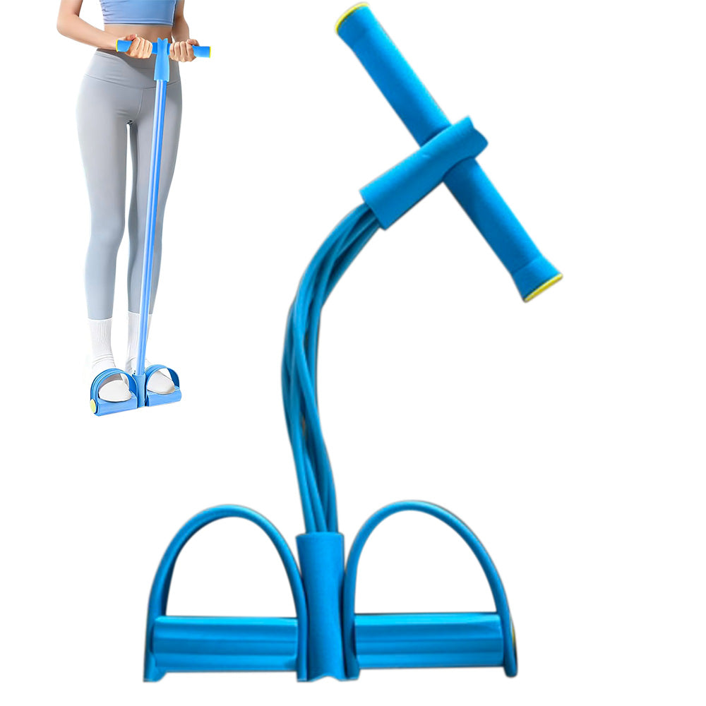 Foot Leg 6 Tube Pedal Resistance Band Body Stretch Pull Rope