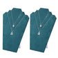 2Pcs Foldable Flannel Necklace Jewelry Bust Display Stands