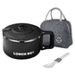1200ML Large Ramen Bow with Lid Spoon Storage Bag Stainless Steel Food Container for Microwave