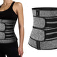 Sweat Waist Trainer for Women Sauna Sweat Belt Slim Body Shaper Corset-Grey