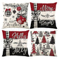 Set of 4 Christmas Pillow Covers Decorative Throw Pillow Covers for Sofa