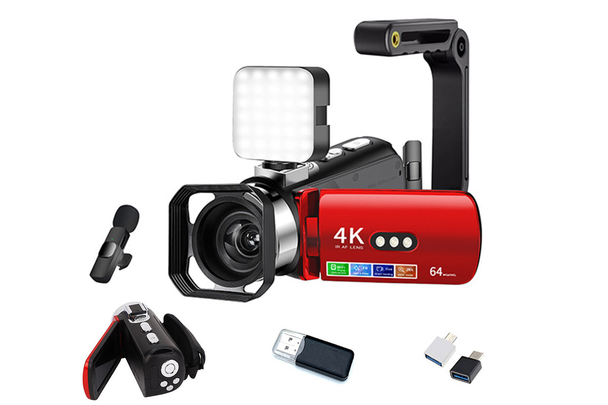 4K Video Camera Camcorder 64MP Vlogging Camera With 28X Digital Zoom for YouTube