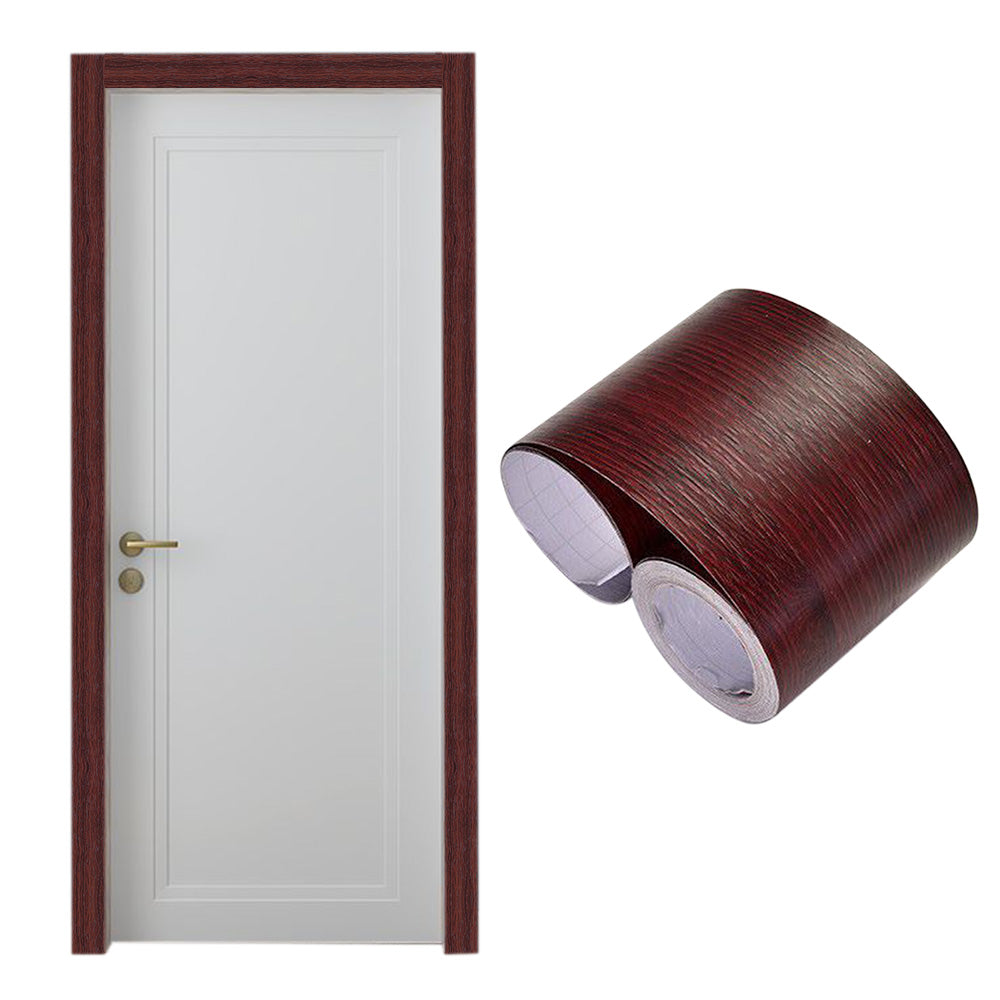 Peel and Stick Wood Grain Border Waterproof Sticker Self Adhesive for Wall