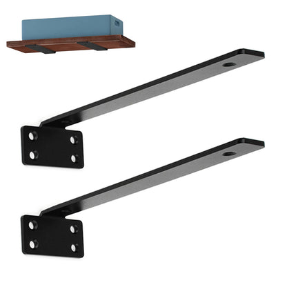 2Pcs Hidden Shelf Brackets 0.4 cm Thick for Floating Shelf Support