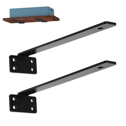 2Pcs Hidden Shelf Brackets 0.4 cm Thick for Floating Shelf Support