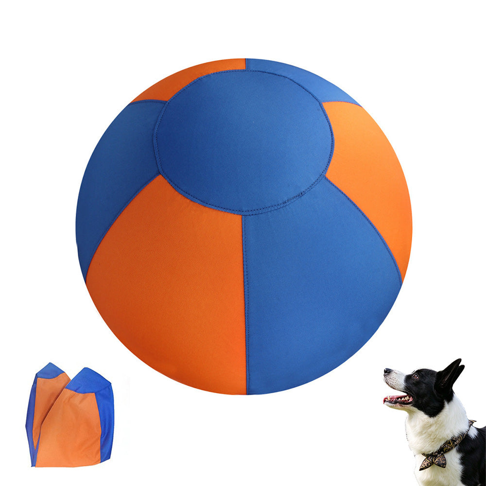 Outdoor Dog Herding Play Ball with Reinforced Oxford Fabric and Slow Deflation-Orange