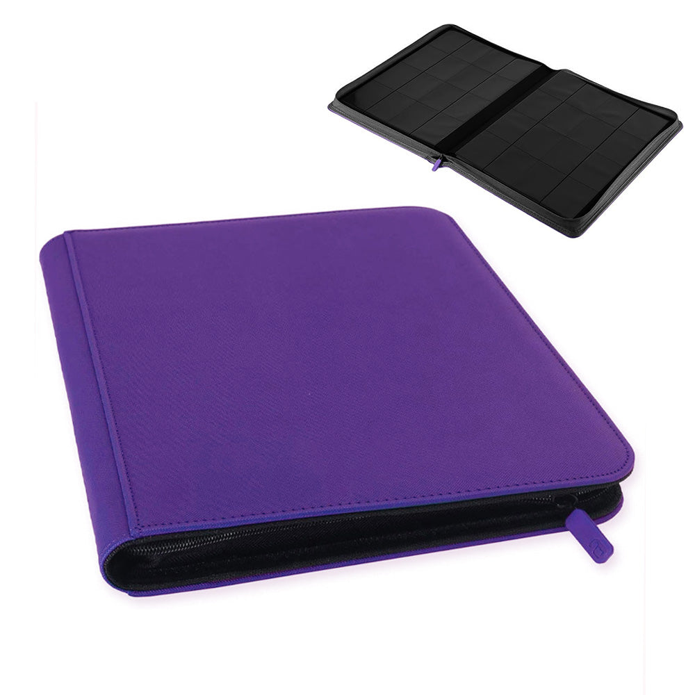 16 Pocket Card Binder 1024 Capacity PVC Free Hard Shell Waterproof Zipper