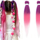 2Pcs Pre Stretched Braiding Hair Extensions Synthetic Hair Extension for Cosplay