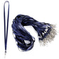 50 Flat Polyester ID Badge Lanyards with 360 Degree Swivel Hooks