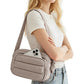 Crossbody Bag Lightweight Down-Feel Large Capacity for Commute Travel Sports