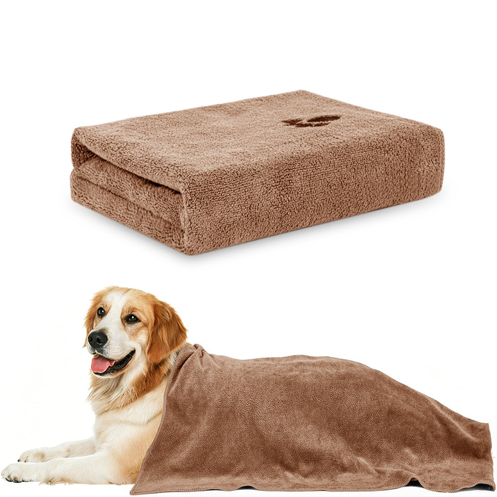 70x140cm Microfiber Pet Towel, Absorbent Drying Towel for Dogs, Lightweight Cloth for Home and Travel