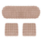 3Pcs Faux Fur Plush Seat Cushion Set Non Slip Seat Protector for Winter