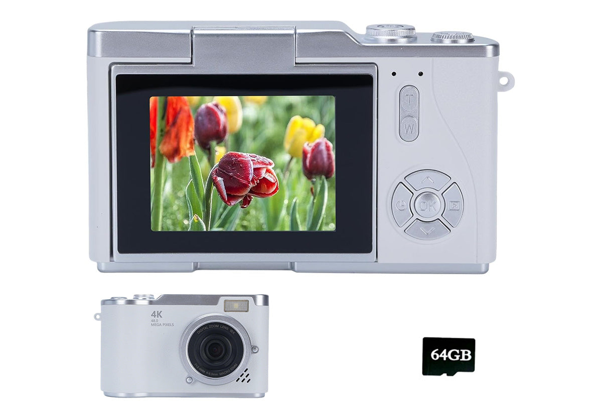 HD 1080P Flip Screen Retro Digital Camera with 2.4 inch Display