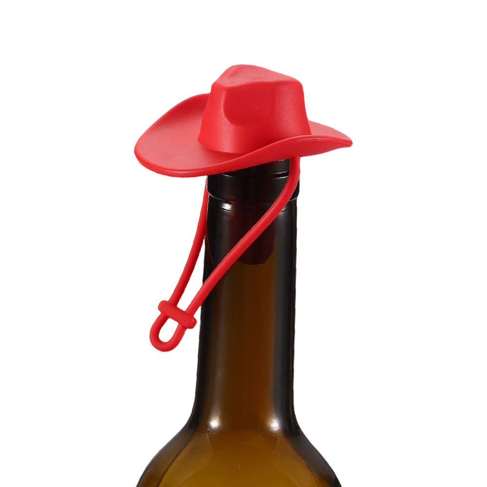Western Cowboy Hat Silicone Wine Bottle Stopper Champagne Sealer