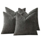 2X2 Pack Chenille Knit Throw Pillow Covers for Couch Bed