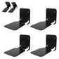 4Pcs Invisible Floating Bookshelf Brackets Wall Mounted Shelving Book