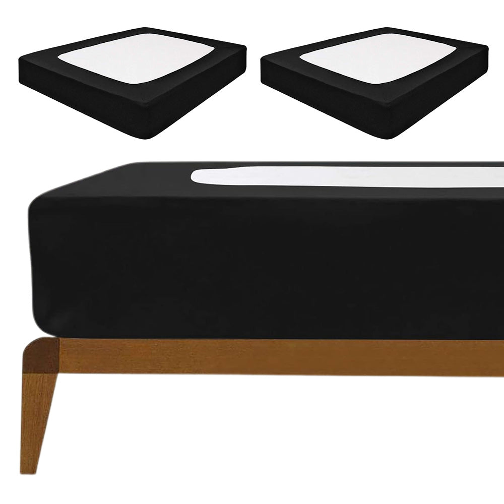 2XElastic Box Spring Mattress Foundation Cover