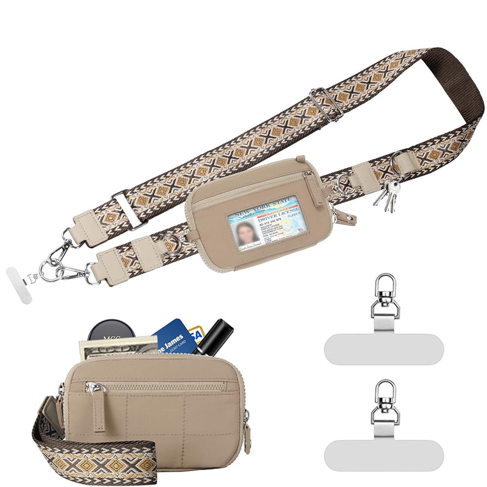 2XPhone Lanyard Clip and Go Strap for Phone with Wallet Crossbody