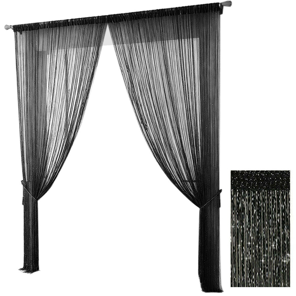 100x200cm Shimmer Tassel String Door and Window Divider Curtain
