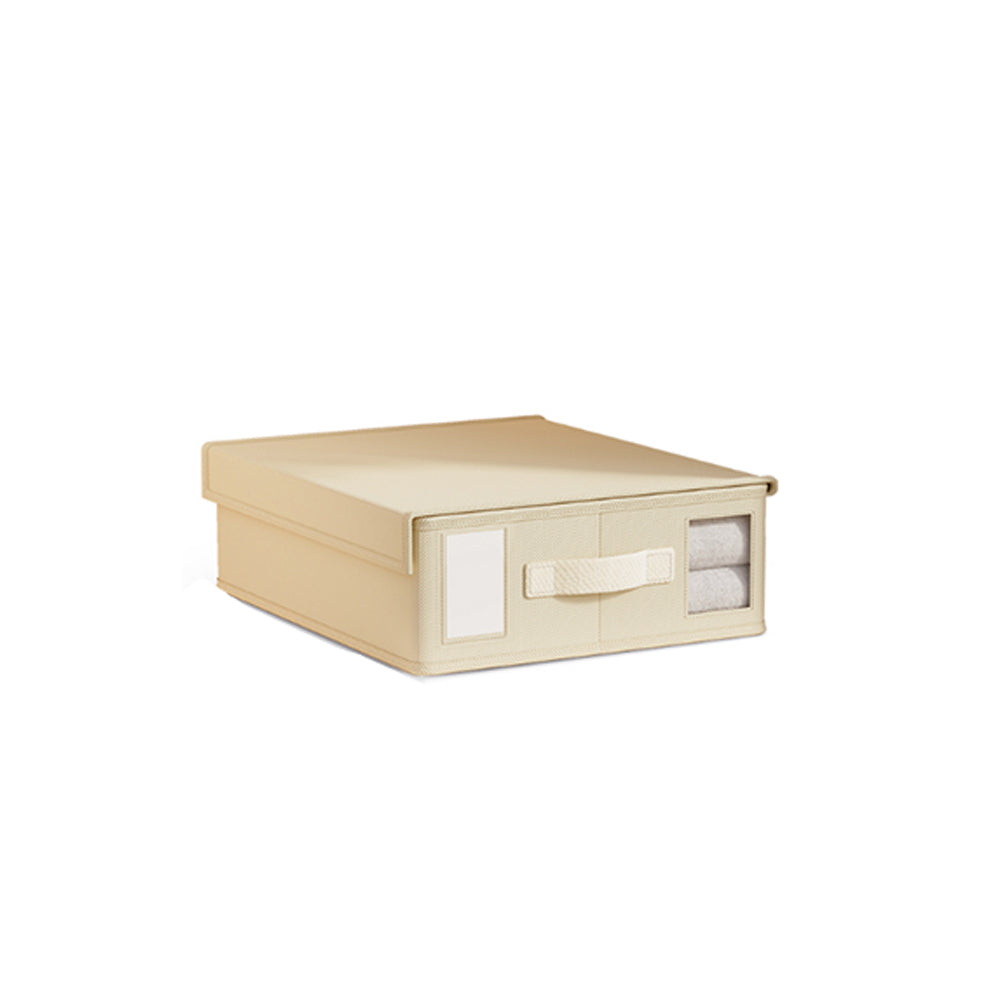 Foldable Bed Sheet Storage Bins with Handle Bed Sheet Folder Organizer