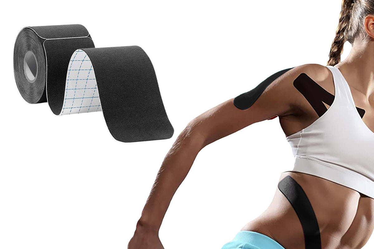 Kinesiology Tape Waterproof Breathable Latex Free Tape for Ankle Wrists Knees