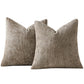 2 Pack Chenille Knit Throw Pillow Covers for Couch Bed