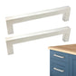 2X 12mm Square Stainless Steel Kitchen Cabinet and Door Handle