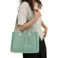 Tote Bag for Women With Compartments Canvas Crossbody Bags for Laptop Book