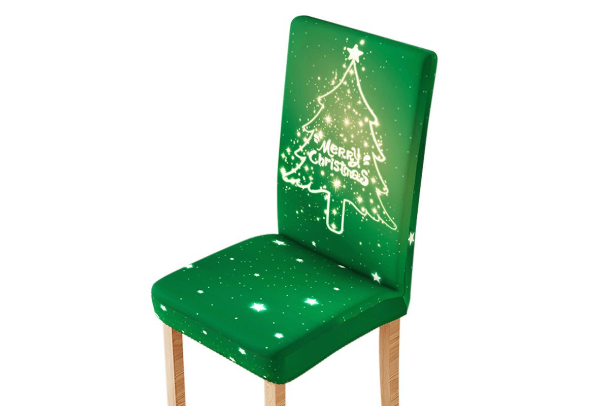 Christmas Chair Cover Slipcover for Dining Chairs for Christmas Parties and Holiday Decor