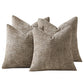 2X2 Pack Chenille Knit Throw Pillow Covers for Couch Bed