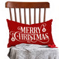 Merry Christmas Throw Pillowcase Rectangle Lumbar Winter Holiday Cushion Cover