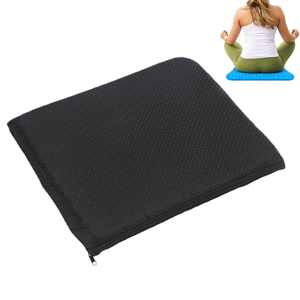 42x36x6cm Blue Honeycomb Gel Seat Cushion with Removable Cover