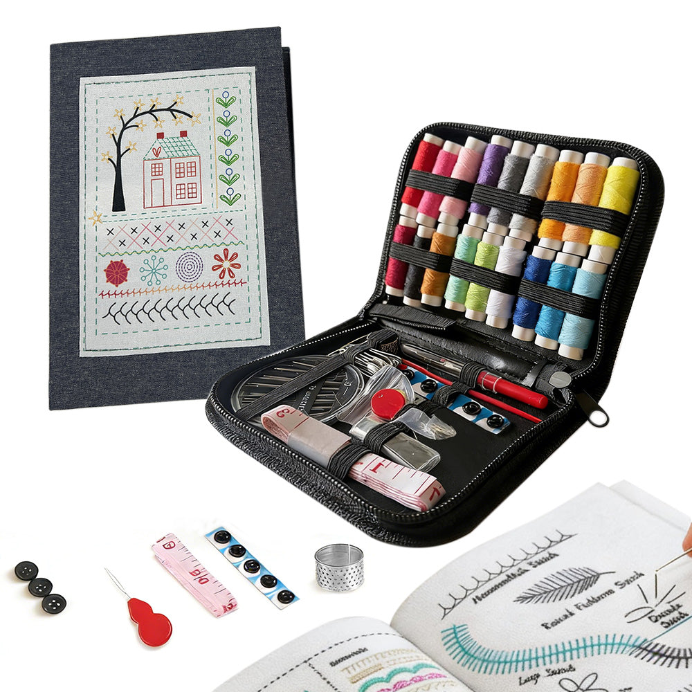 Multifunctional Sewing Kit Portable Home Travel Sewing Book Hand Sewing Tools Set