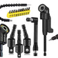 17-Piece Drill Bit Extension Set with 105 degree Right Angle Attachments Flexible Shaft Kit for Tight Spaces