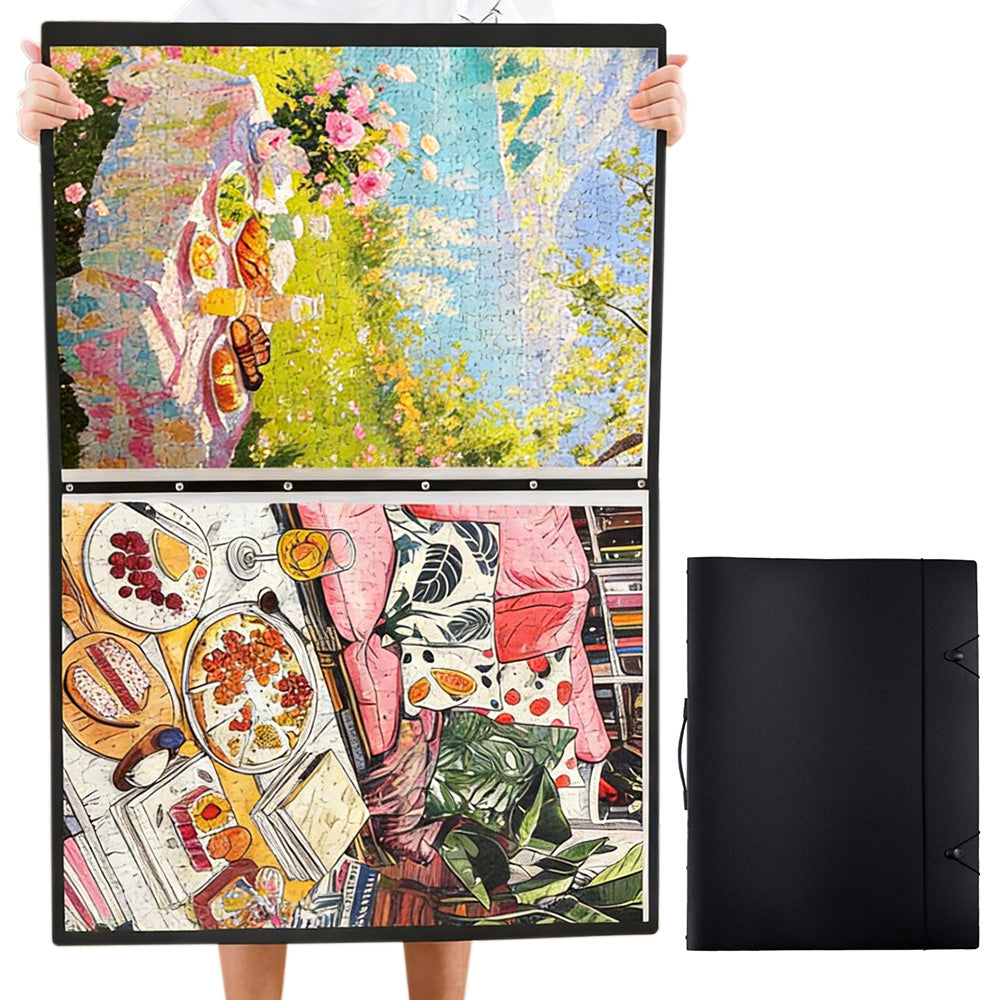 Extra Large Puzzle Binder Space-Saving Storage Folder for 1000-Pieces Puzzle Collection