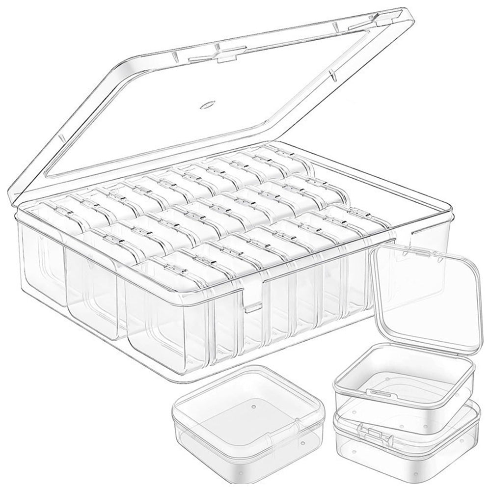Plastic Bead Organizer Box for DIY Jewelry and Nail Craft Storage