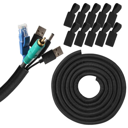 No Chew Cord Protector for Pets Bite Resistant Cable Sleeve for Cats Dogs Rabbits