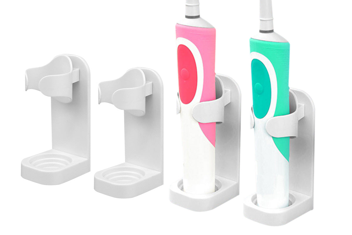 4Pcs Electric Toothbrush Holder Wall Mounted Bathroom Organizer
