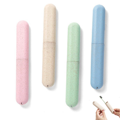 4 Pcs Travel Toothbrush Case Hard Shell Plastic Cover for Camping Home