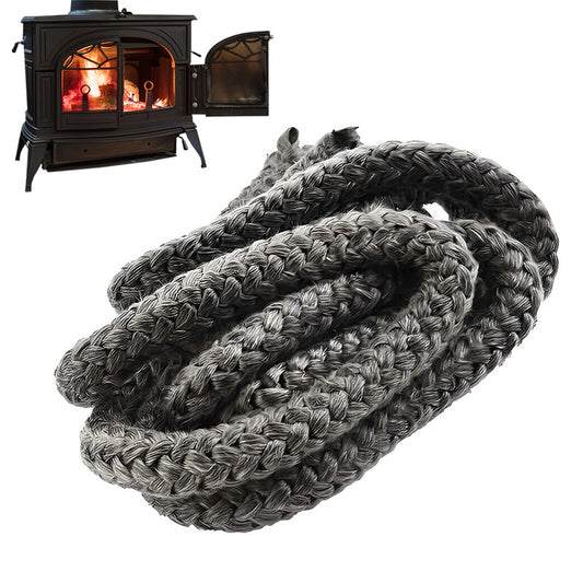 2mm Fire Stove Door Rope Seal Gasket Fibreglass Fireplace Sealing Rope