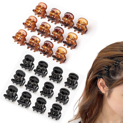 24Pcs Mini Hair Claw Clips Small Non Slip Hair Clips for Bangs Styling