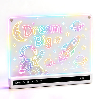 Rechargeable LED Drawing Board with 8 Colors 10 Modes for Boys Girls