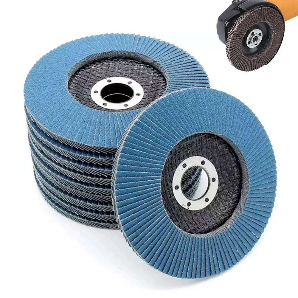 10 PCS 125mm Flap Discs Aluminum Grinding Discs for Angle Grinder to Sanding Grinding Metal Wood